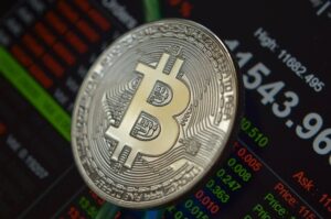 Stock image of Bitcoin coin