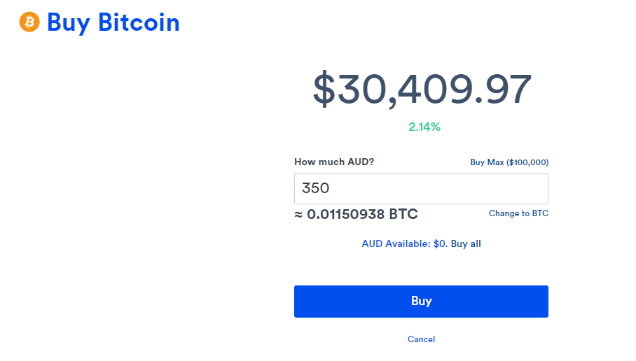 coinspot buy bitcoin with cash deposit
