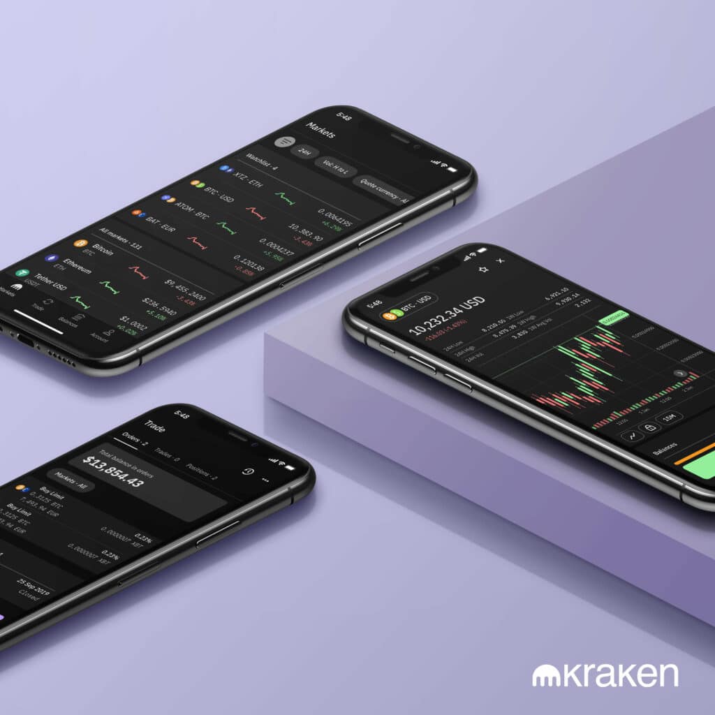 kraken pro mobile app to trade crypto