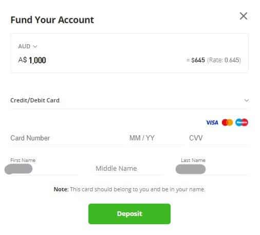 etoro australia account funding with credit card